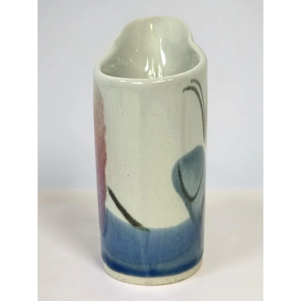 Vintage Jerry Pollari Studio Pottery Creamer Sugar Set Signed Oregon Ceramic
